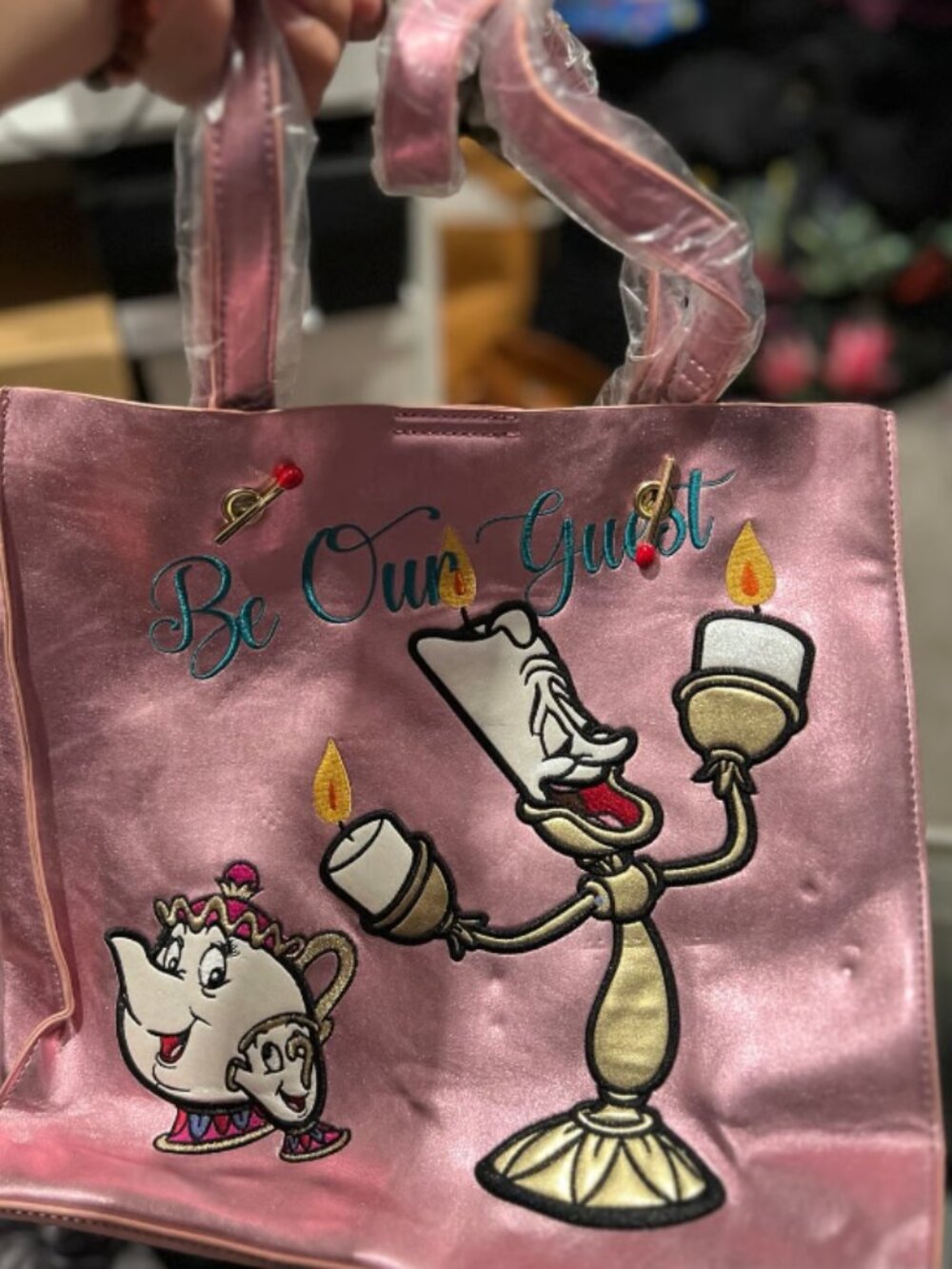 Beauty and the beast Disney Danielle Nicole tote bag